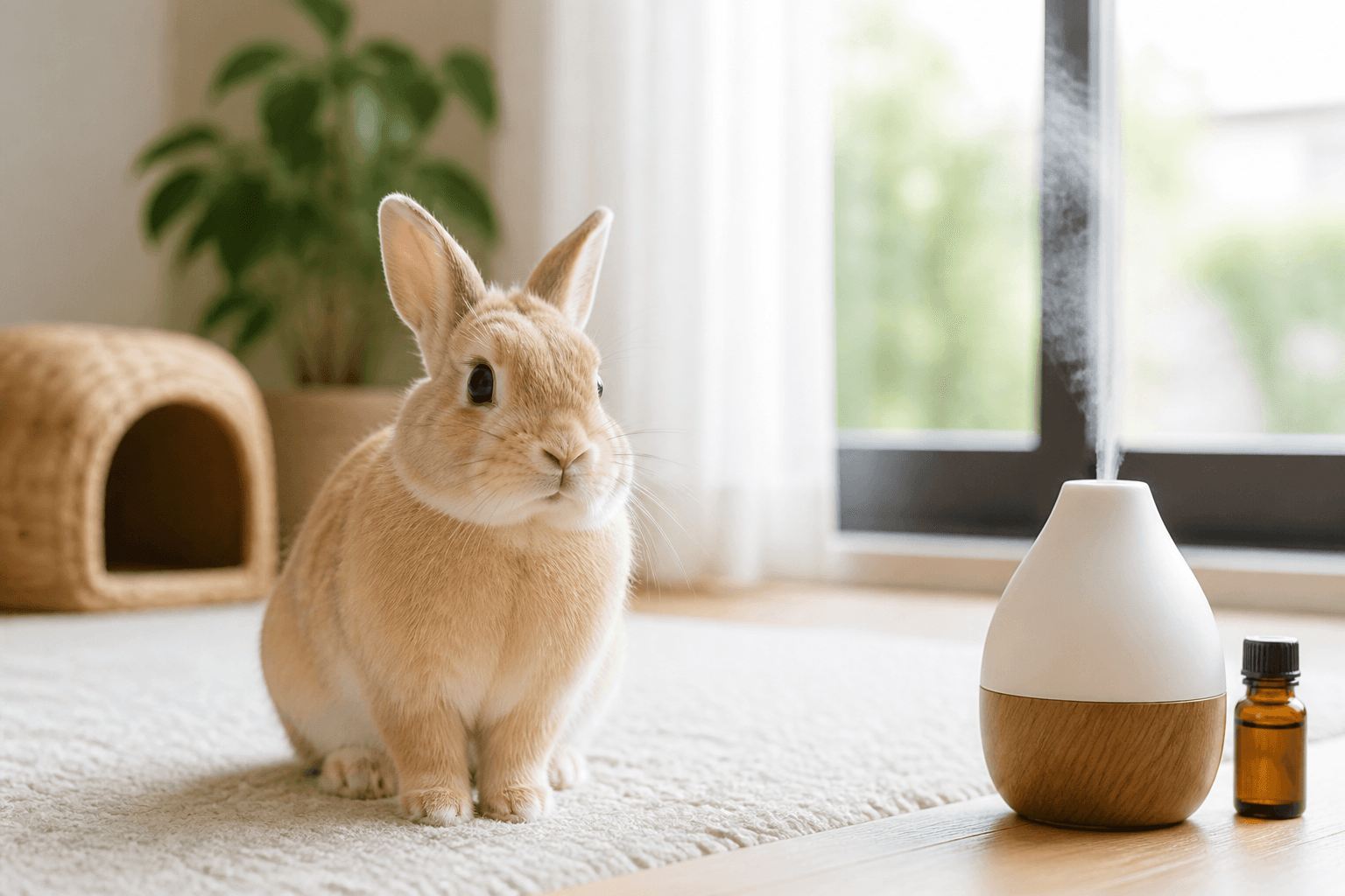 うさぎにアロマ・芳香剤は危険?換気で守る正しい対策