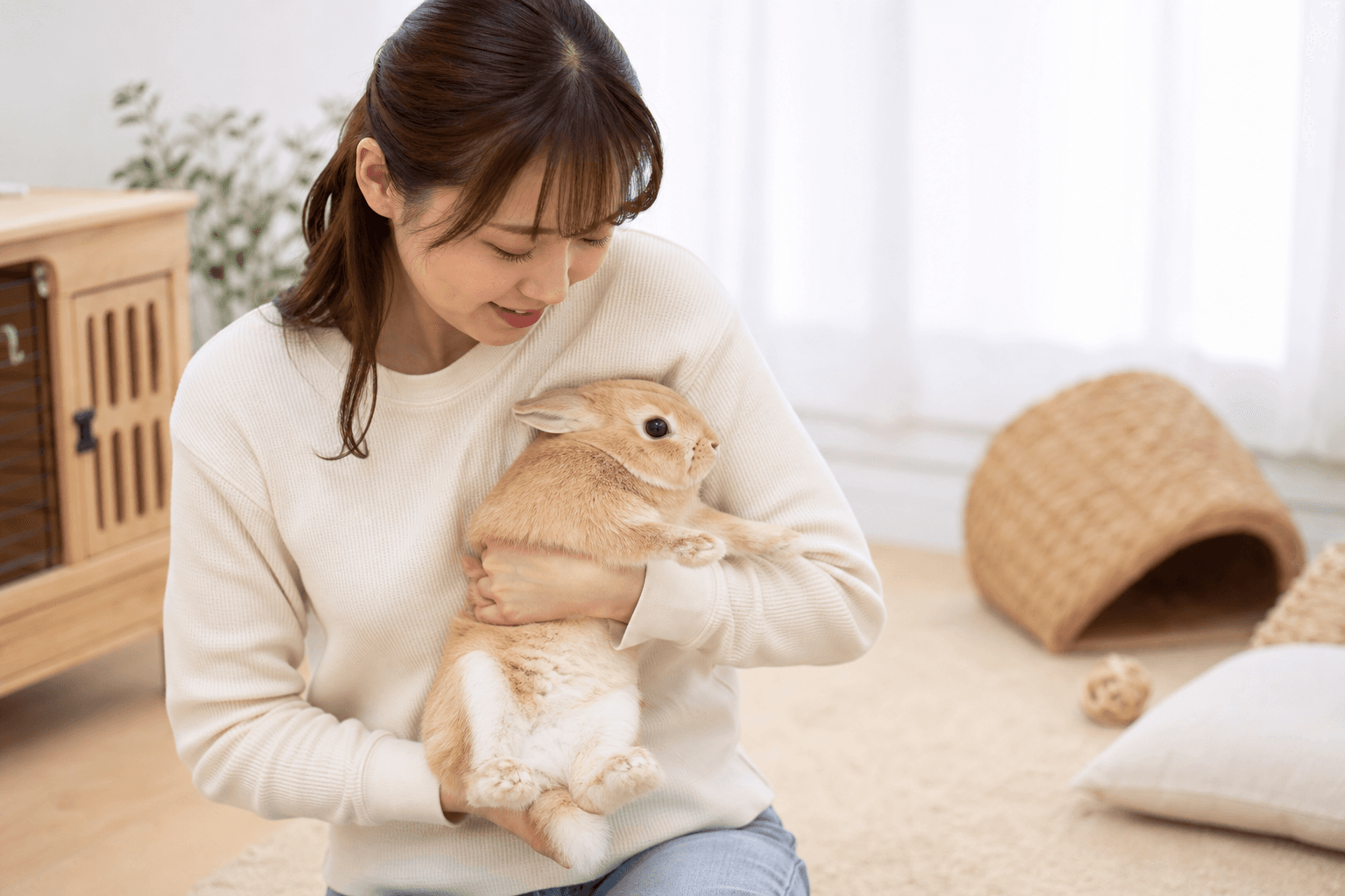 うさぎが抱っこを嫌がる理由と、無理なく慣らす7つの手順