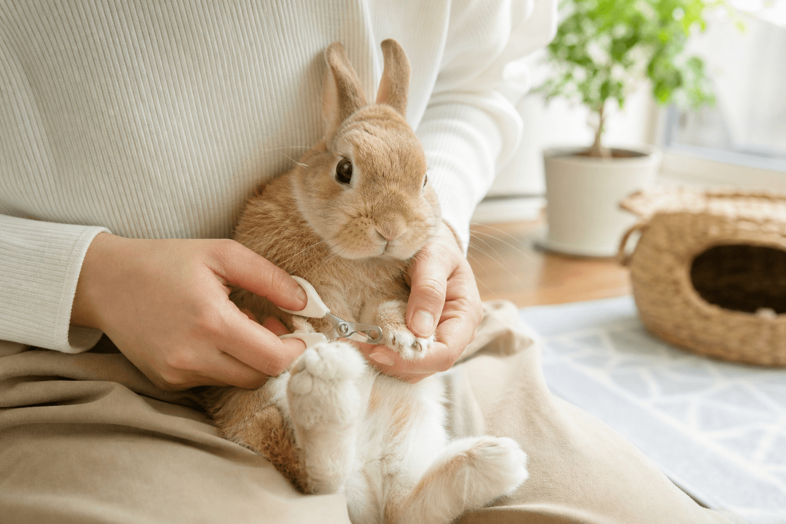 うさぎの爪切りやり方完全ガイド|血管の位置と失敗しない手順