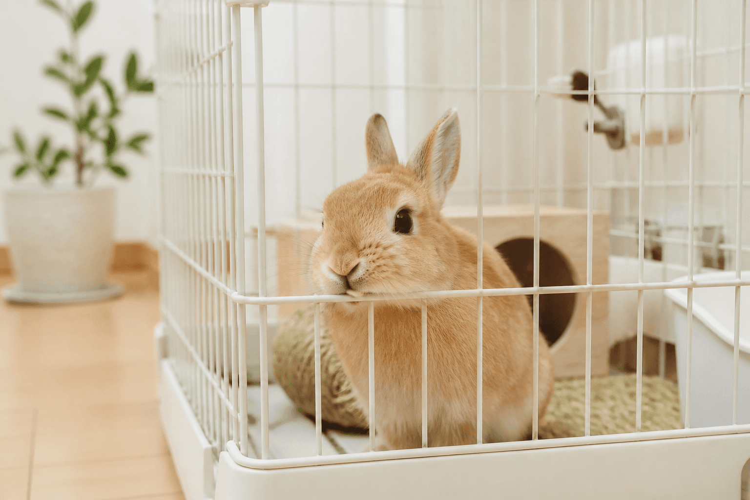 うさぎがケージをかじる原因と対策|放置すると危険な理由も解説