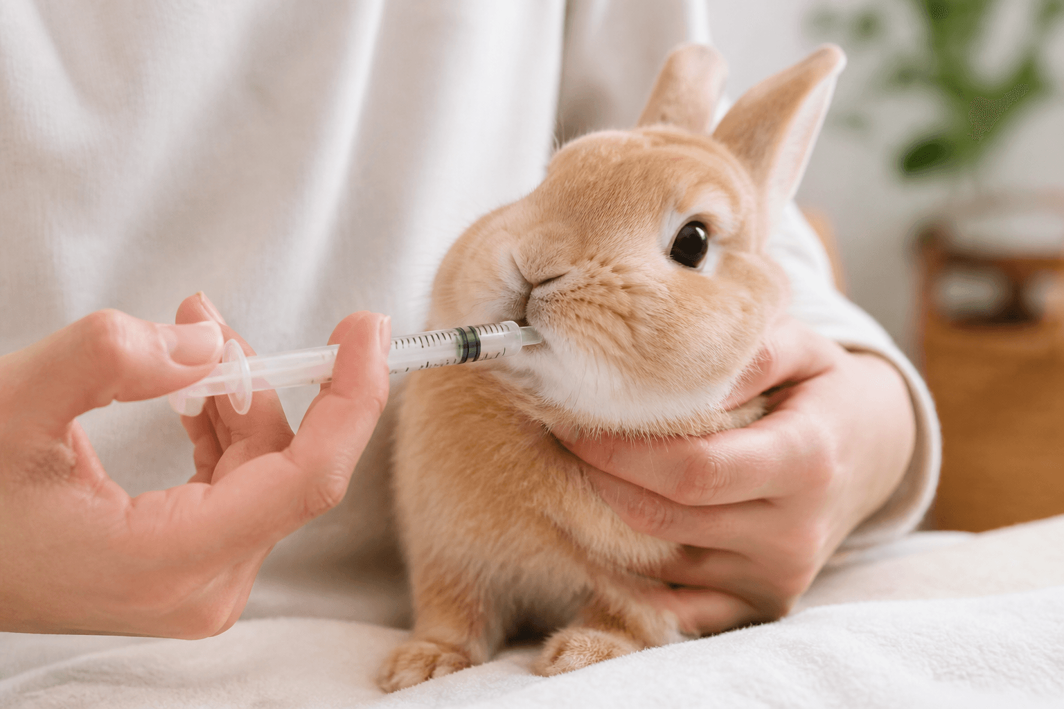 うさぎへの薬の飲ませ方|シリンジ投薬のコツと注意点